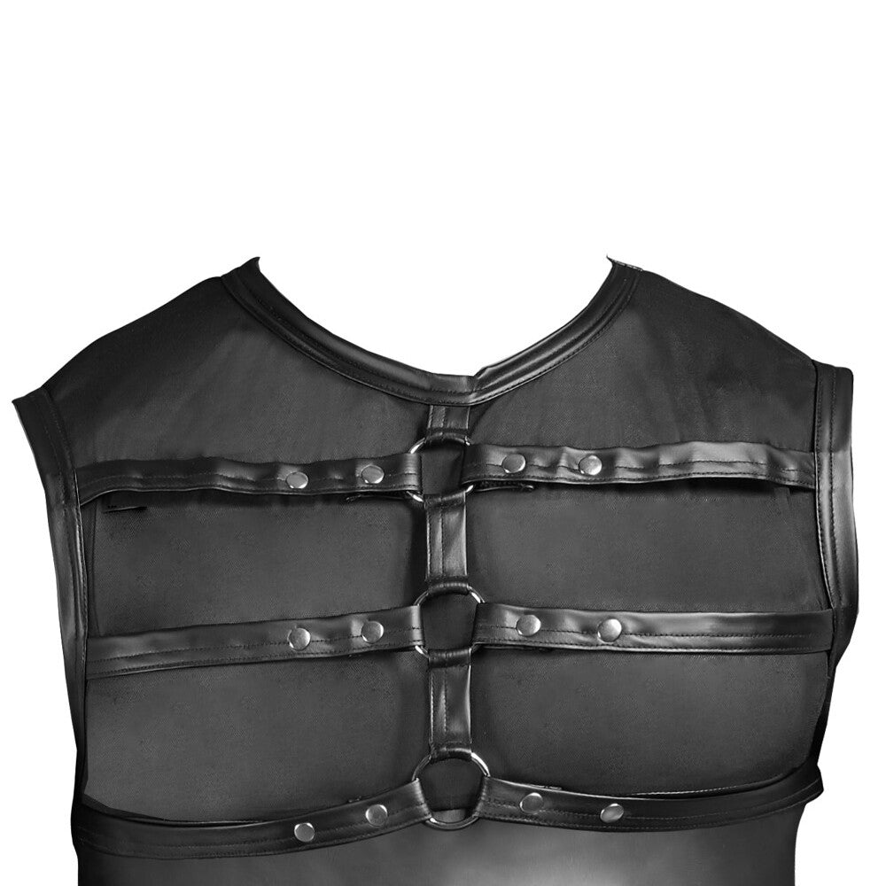 NEK Matte Look Shirt With Chest Harness Black – Explore Enhanced Intimacy | Discreet UK Shipping