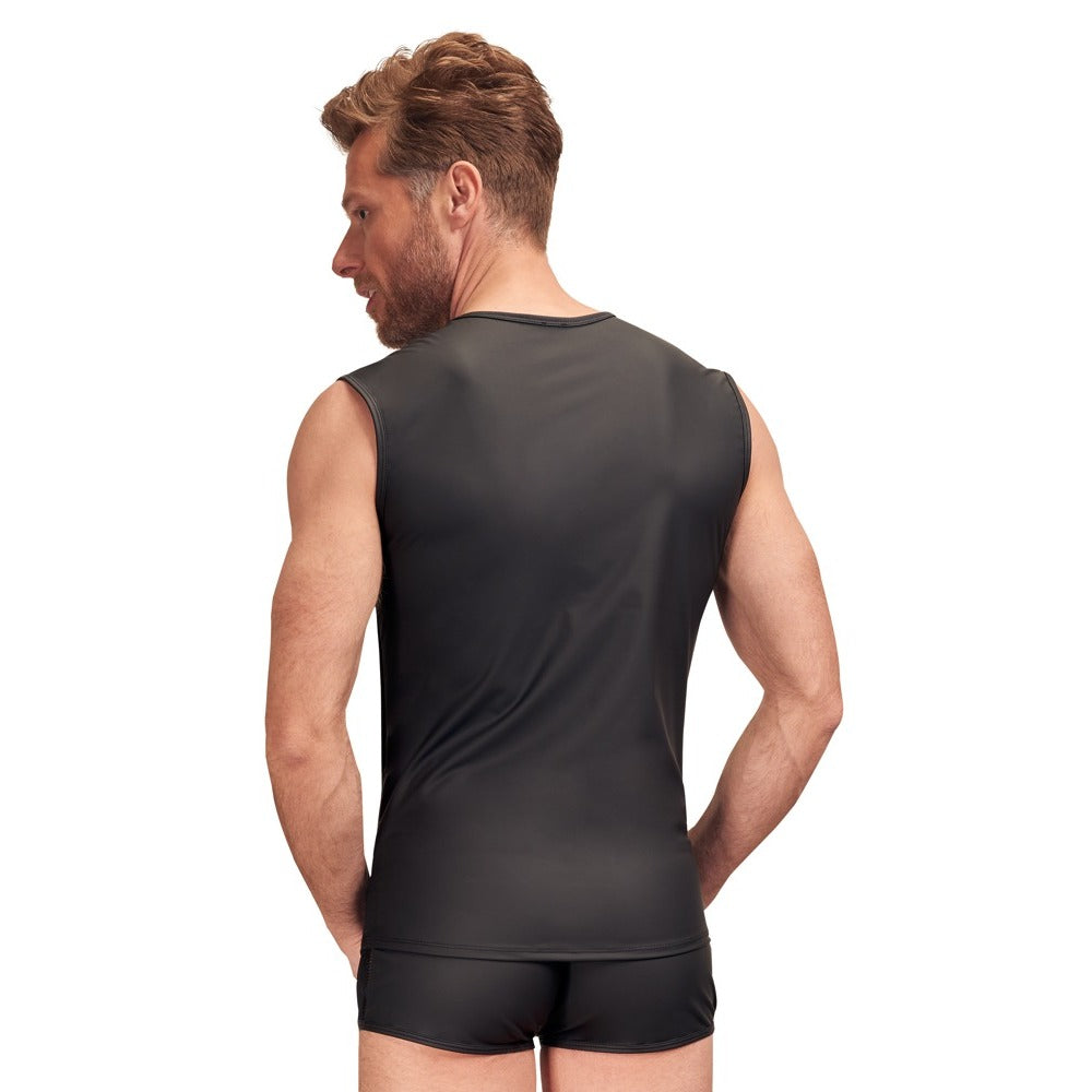 NEK Matte Look Sleeveless Shirt Black – Explore Enhanced Intimacy | Discreet UK Shipping