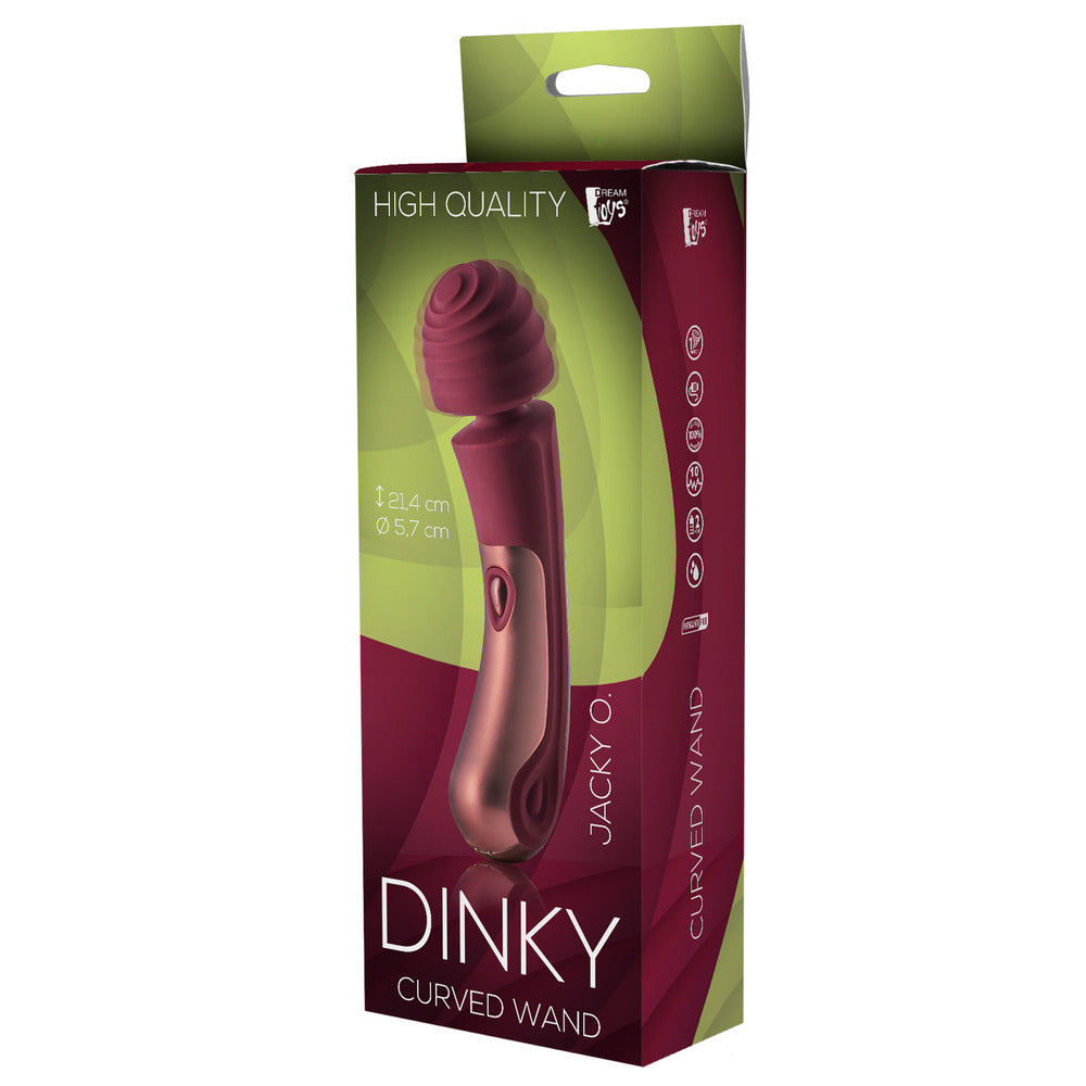 Dinky Jacky O Curved Wand – App-Controlled Wand Vibrator | Premium Wireless UK Toy