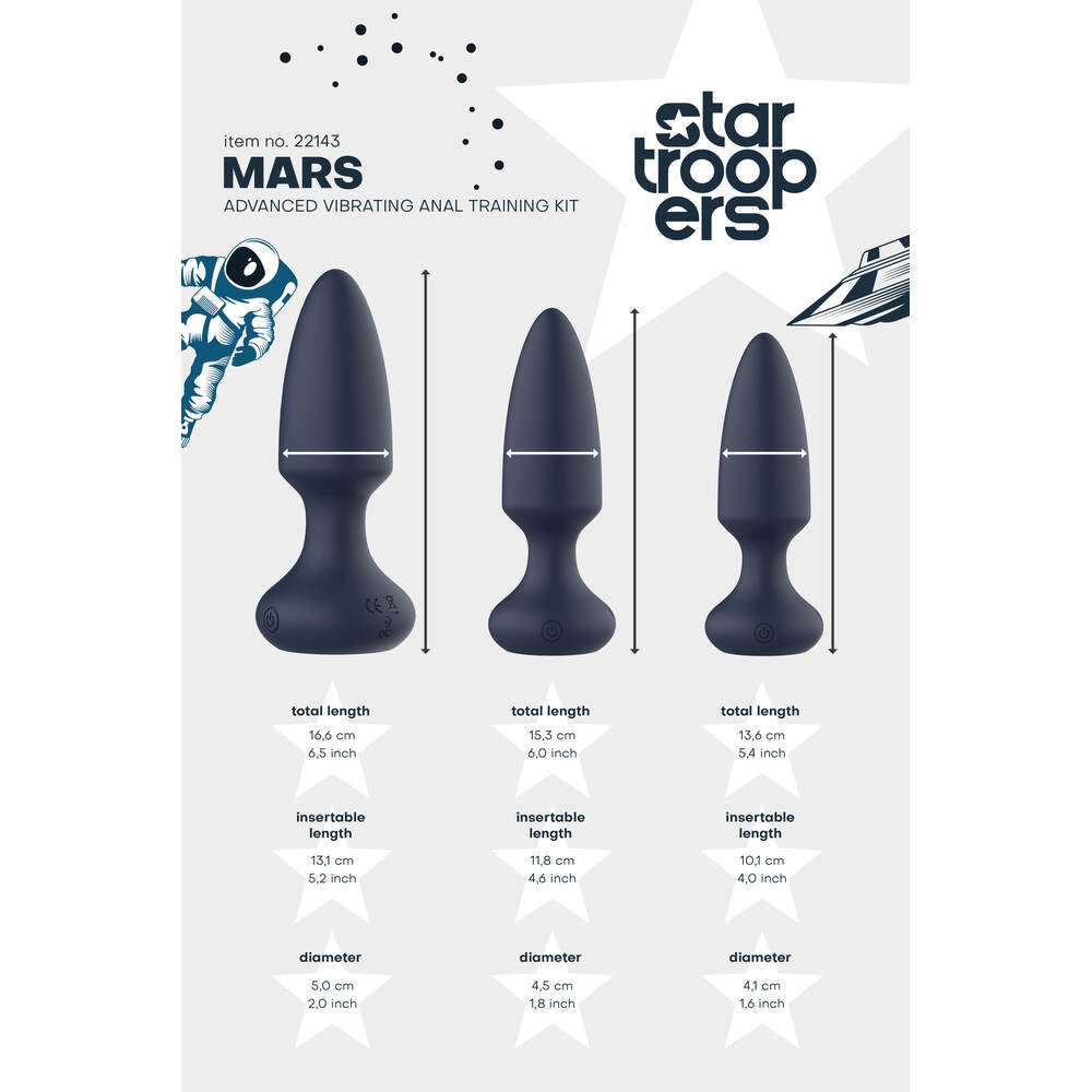 Startroopers Mars Advanced Vibrating Anal Vibe Kit – Explore Enhanced Intimacy | Discreet UK Shipping