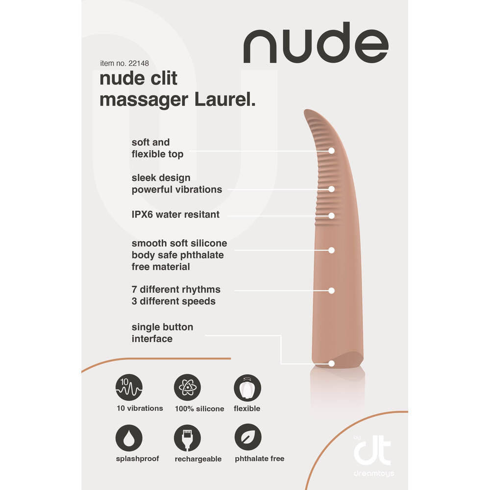 Nude Laurel Mini Travel Massager – Explore Enhanced Intimacy | Discreet UK Shipping