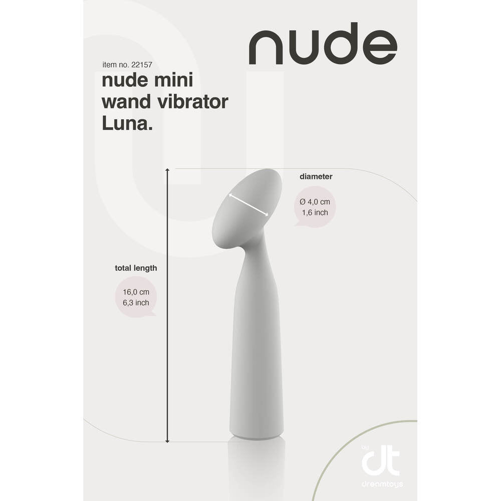 Nude Luna Mini Wand Vibrator – Powerful Rechargeable Vibrator for Intense Pleasure | UK Exclusive