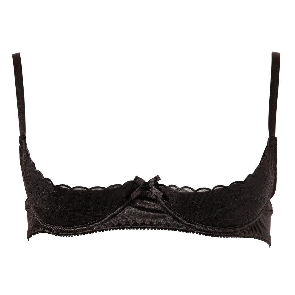 Cottelli Half Cup Bra Black – Explore Enhanced Intimacy | Discreet UK Shipping