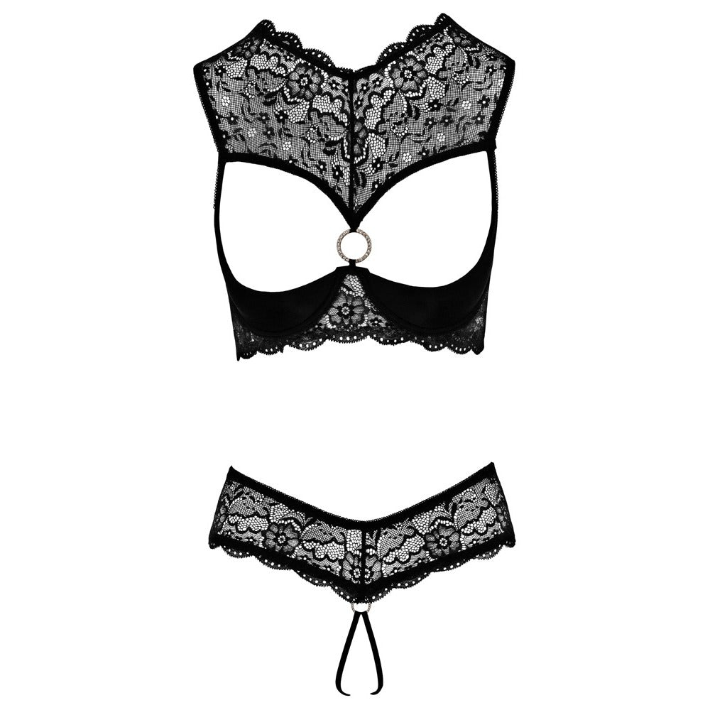Cottelli Shelf Bra and String – Explore Enhanced Intimacy | Discreet UK Shipping