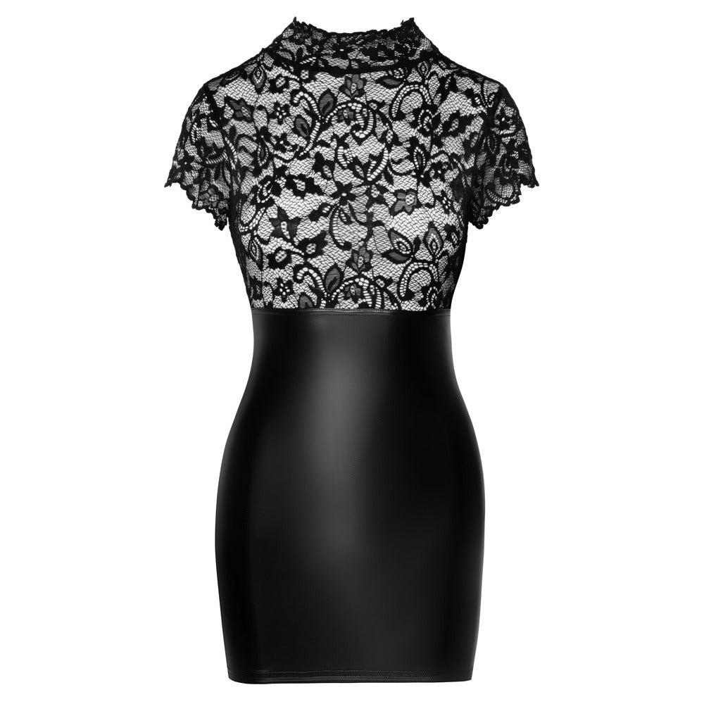 Noir Lace Mini Dress – Explore Enhanced Intimacy | Discreet UK Shipping