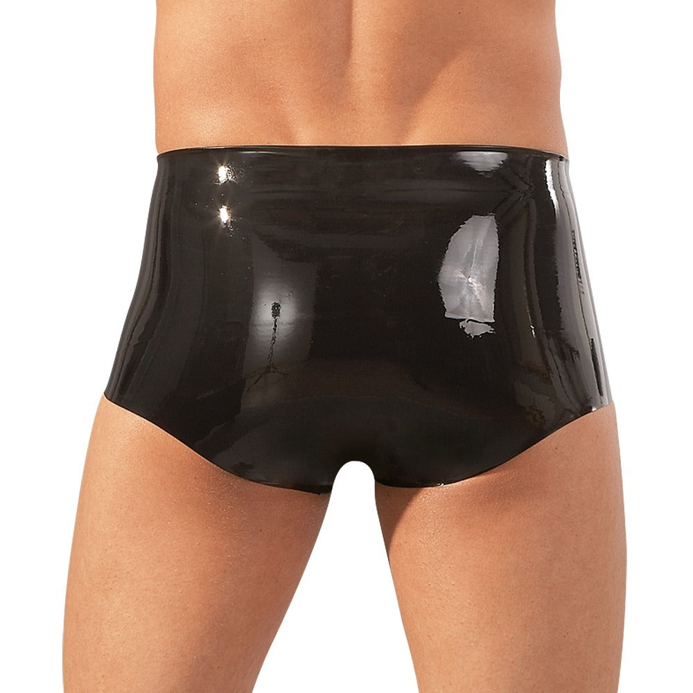 Latex Boxers With Penis Sleeve Black – Explore Enhanced Intimacy | Discreet UK Shipping