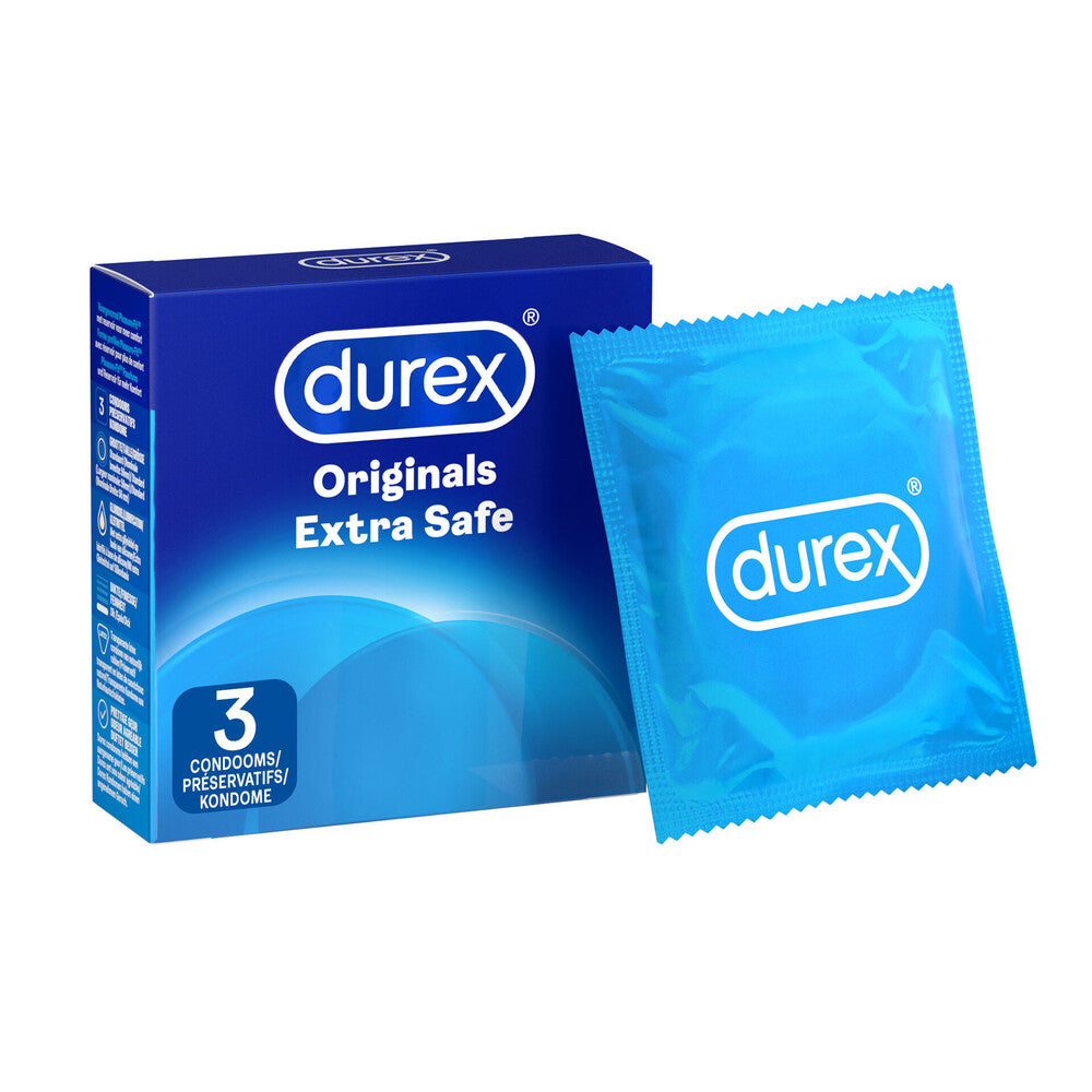 Durex Extra Safe Regular Fit Condoms 3 Pack – product image for adult pleasure and intimacy