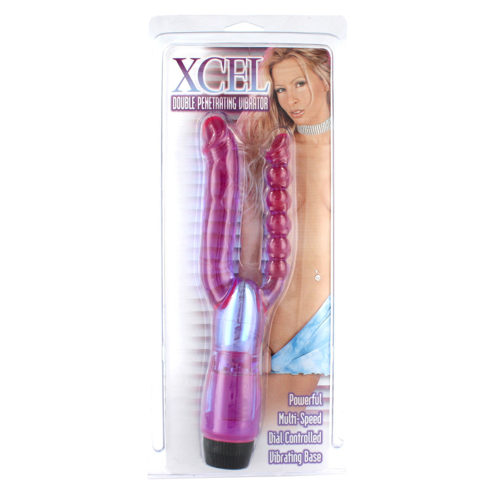 XCEL Double Penetrating Vibrator – Powerful Rechargeable Vibrator for Intense Pleasure | UK Exclusive