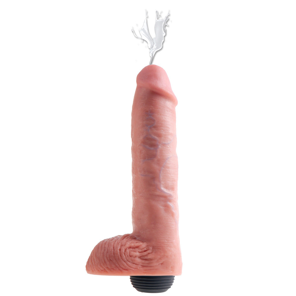 King Cock 11 Inch Squirting Cock With Balls Flesh – product image for adult pleasure and intimacy
