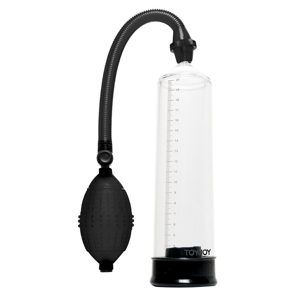 Toy Joy Rock Hard Black And Clear Penis Power Pump – product image for adult pleasure and intimacy