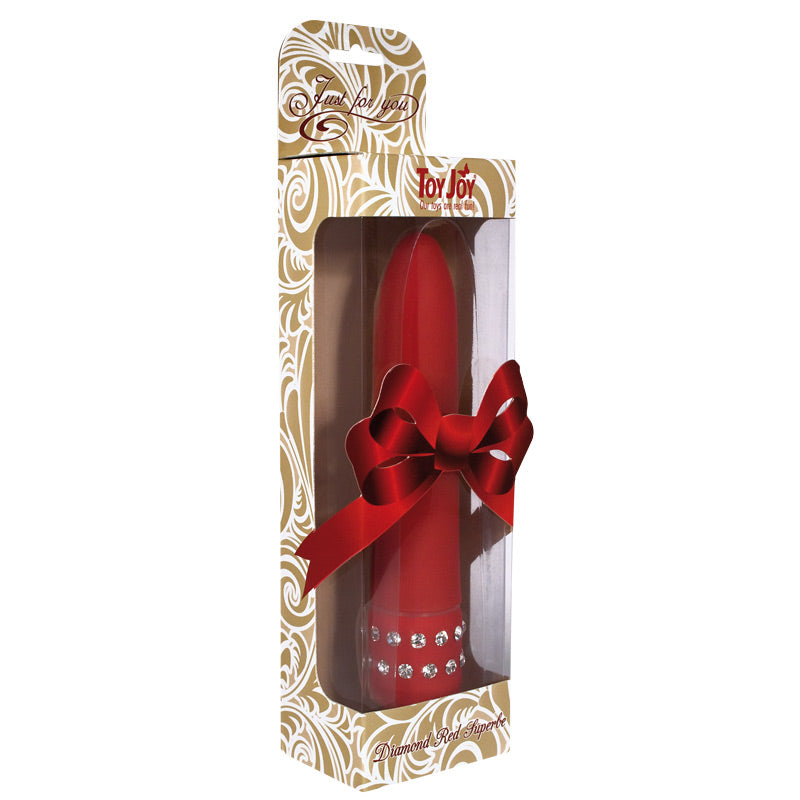 ToyJoy Diamond Red Superbe Mini Vibrator – Powerful Rechargeable Vibrator for Intense Pleasure | UK Exclusive