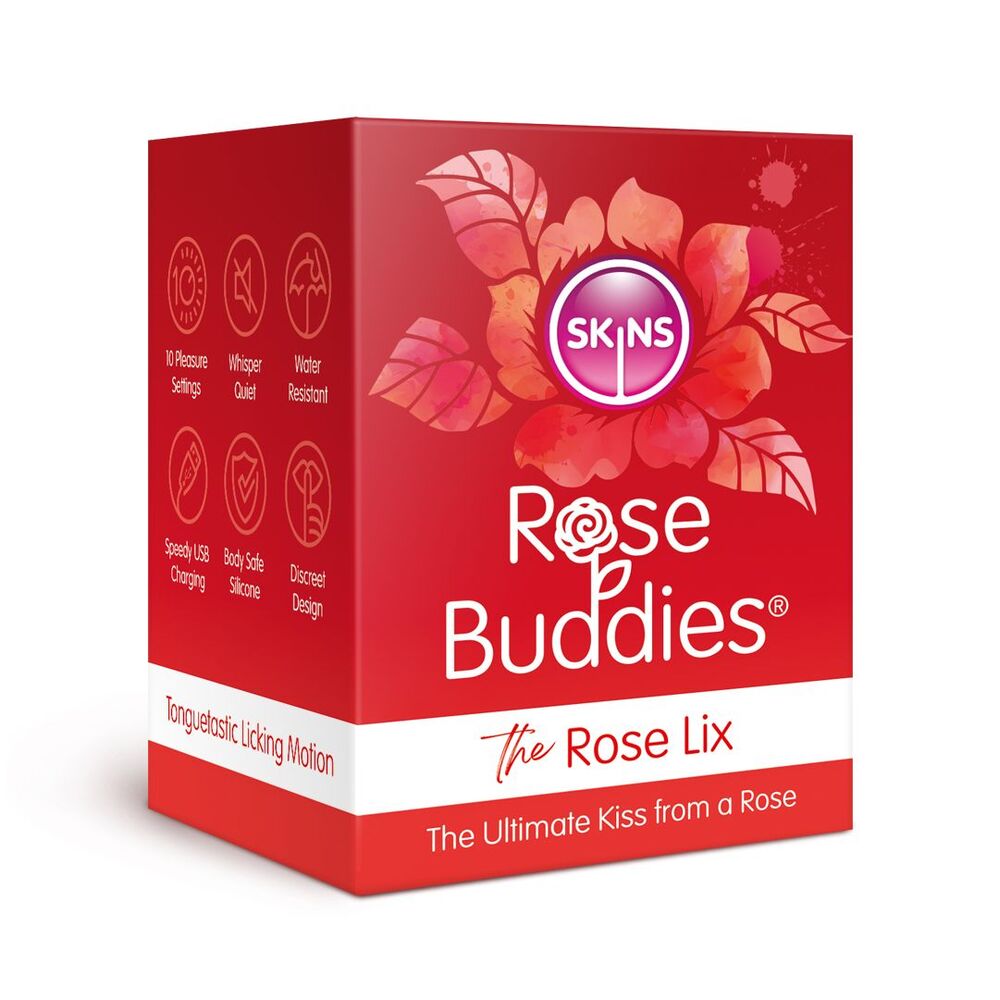 Skins Rose Buddies The Rose Sex Toy Flix Clitoral Massager Red