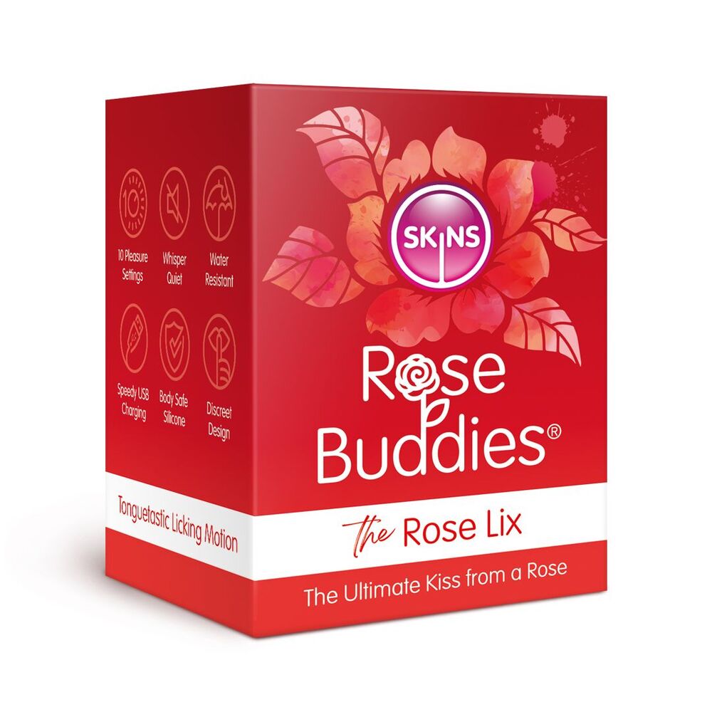 Skins Rose Buddies The Rose Sex Toy Flix Clitoral Massager Red – Explore Enhanced Intimacy | Discreet UK Shipping