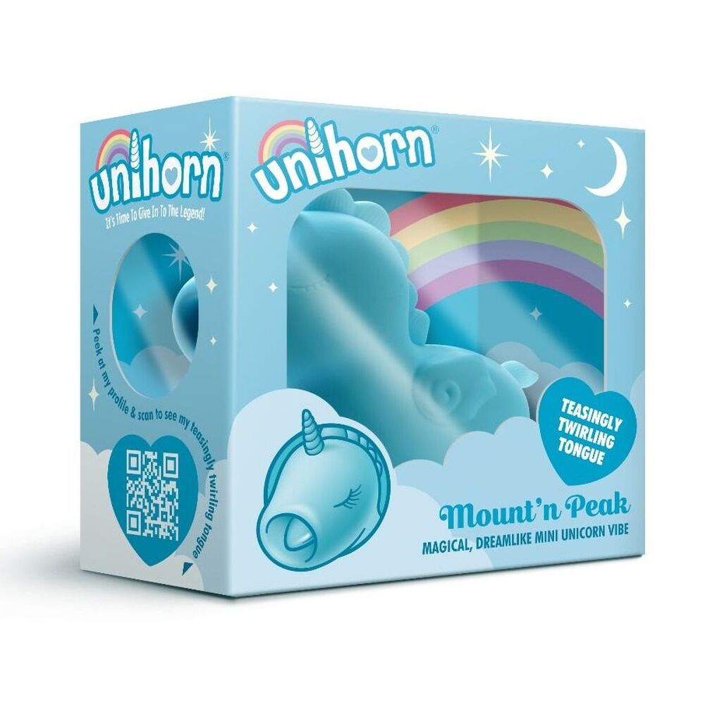 Unihorn Mountn Peak Twirling Tongue Unicorn Vibrator – Powerful Rechargeable Vibrator for Intense Pleasure | UK Exclusive