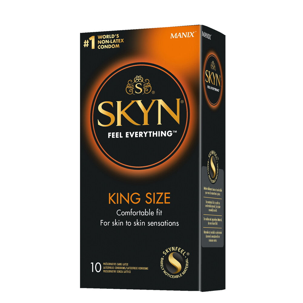 SKYN Latex Free Condoms King Size 10 Pack – product image for adult pleasure and intimacy