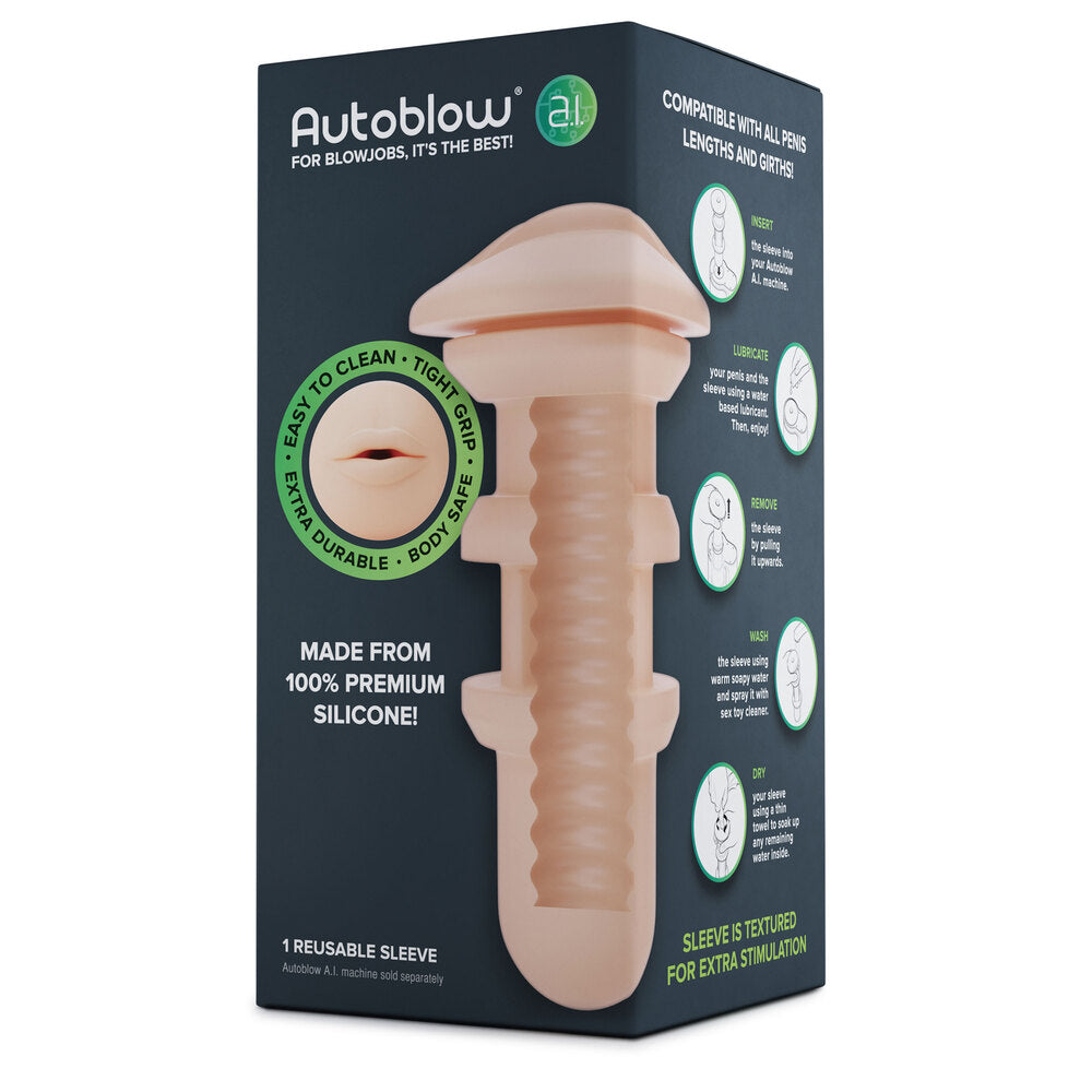 Autoblow A.I Reusable Mouth Sleeve – Explore Enhanced Intimacy | Discreet UK Shipping