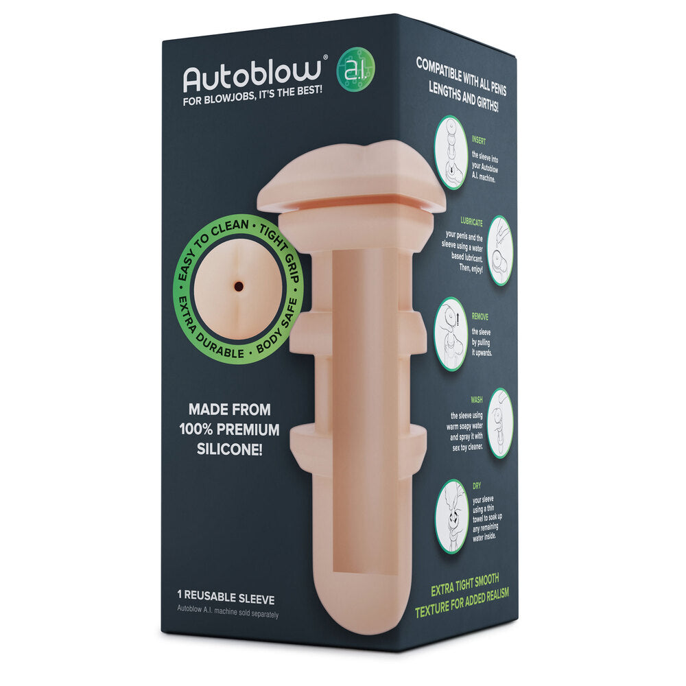 Autoblow A.I Reusable Anus Sleeve – Explore Enhanced Intimacy | Discreet UK Shipping