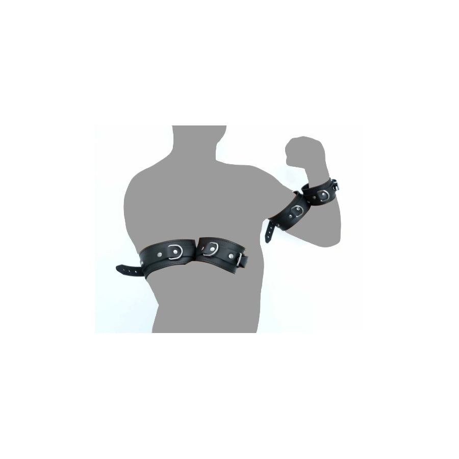 The Red Arm To Forearm Leather Shackles – Explore Enhanced Intimacy | Discreet UK Shipping