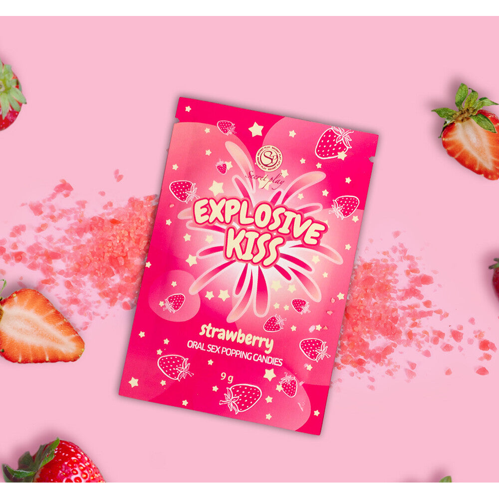Explosive Kiss Strawberry Oral SEX Popping Candies 9g – product image for adult pleasure and intimacy