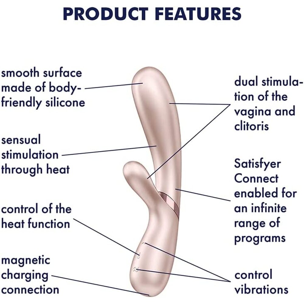 Satisfyer Hot Lover Warming Vibrator With App Control Pink – Powerful Rechargeable Vibrator for Intense Pleasure | UK Exclusive