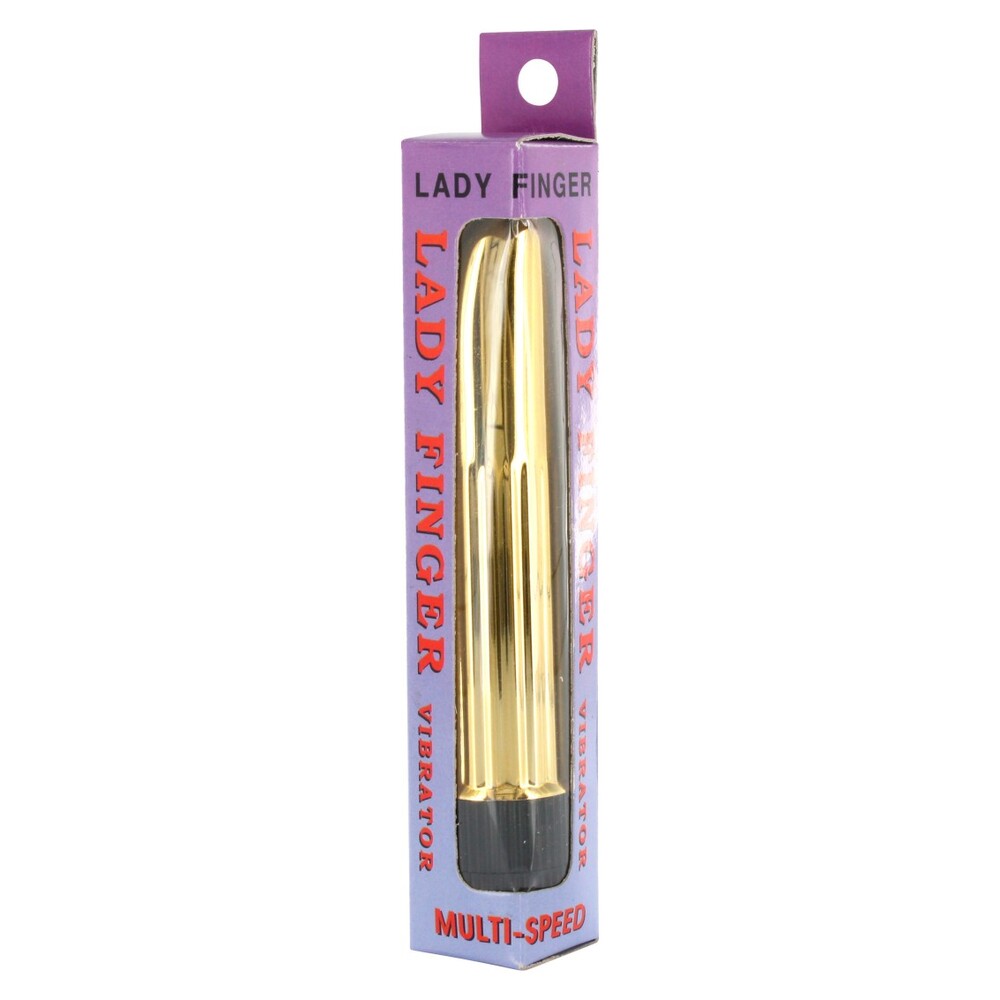 Lady Finger Mini Vibrator Gold – Powerful Rechargeable Vibrator for Intense Pleasure | UK Exclusive