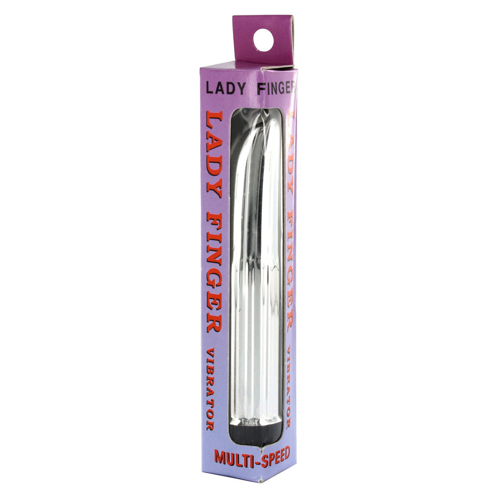 Lady Finger Mini Vibrator Silver – Powerful Rechargeable Vibrator for Intense Pleasure | UK Exclusive