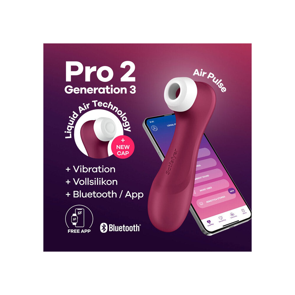 Satisfyer Pro 2 Generation 3 with Air Tech and App – Explore Enhanced Intimacy | Discreet UK Shipping