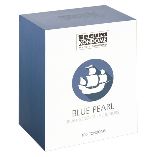 Secura Kondome Blue Pearl x100 Condoms – product image for adult pleasure and intimacy