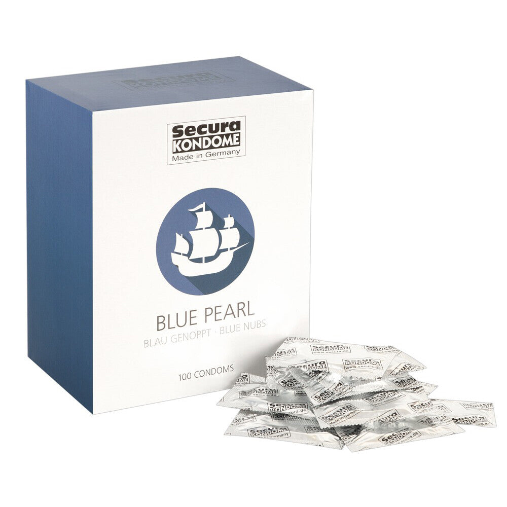 Secura Kondome Blue Pearl x100 Condoms – Explore Enhanced Intimacy | Discreet UK Shipping