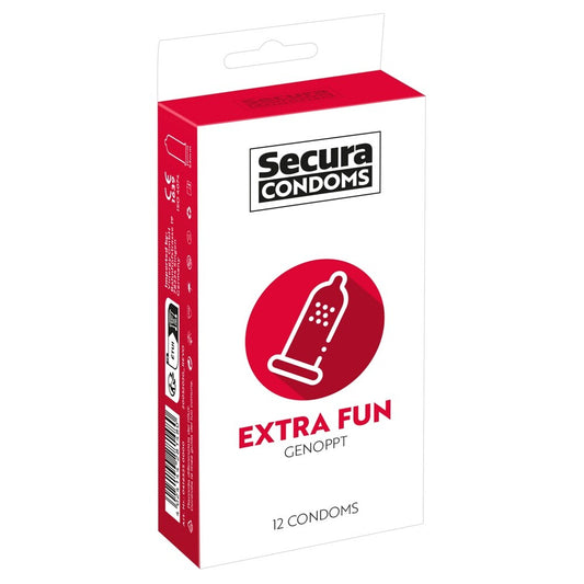 Secura Condoms 12 Pack Extra Fun – product image for adult pleasure and intimacy