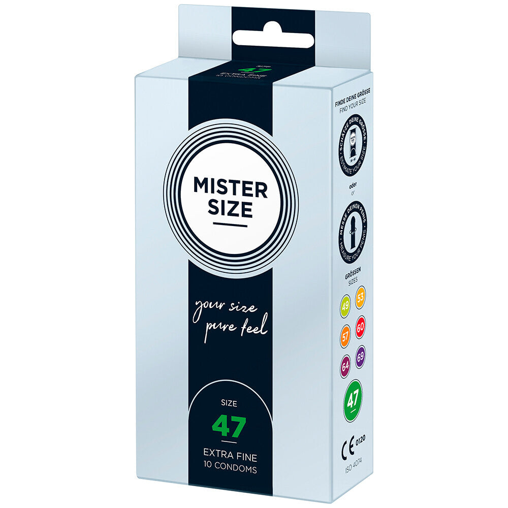 Mister Size 47mm Your Size Pure Feel Condoms 10 Pack – product image for adult pleasure and intimacy