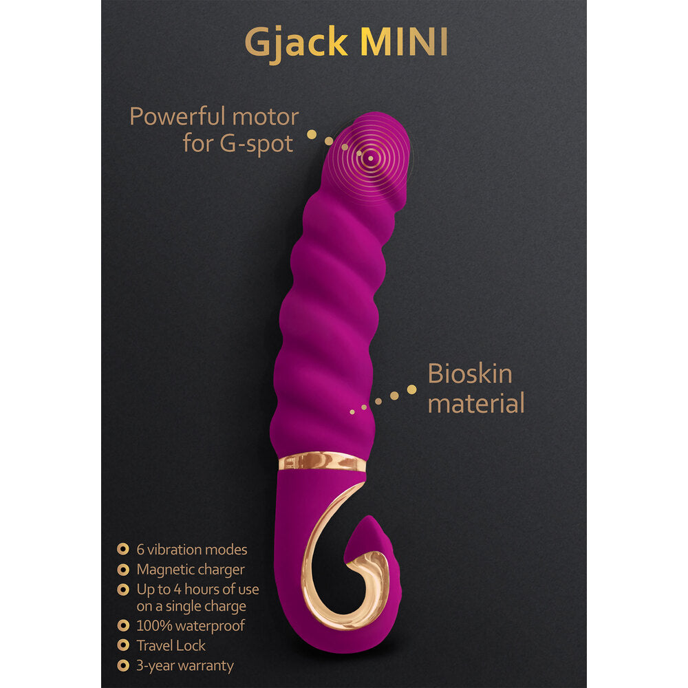 G Vibe Gjack Mini Vibrator – Powerful Rechargeable Vibrator for Intense Pleasure | UK Exclusive