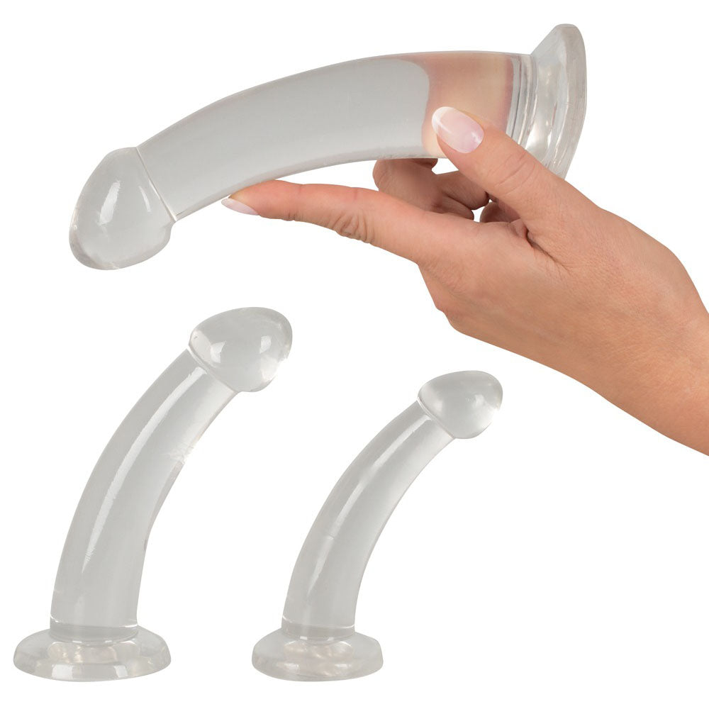 Three Piece Crystal Clear Anal Training Set – Explore Enhanced Intimacy | Discreet UK Shipping