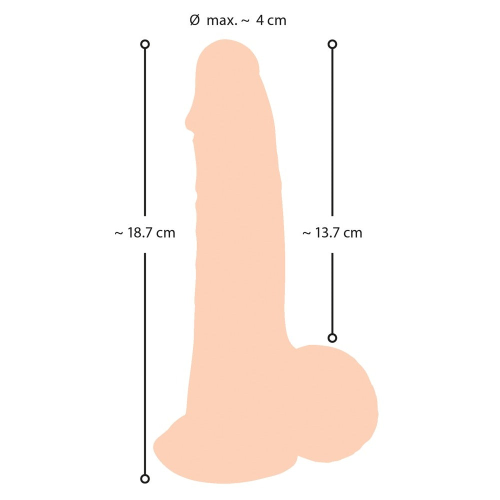 Nature Skin Dildo With Movable Skin 19cm – Explore Enhanced Intimacy | Discreet UK Shipping