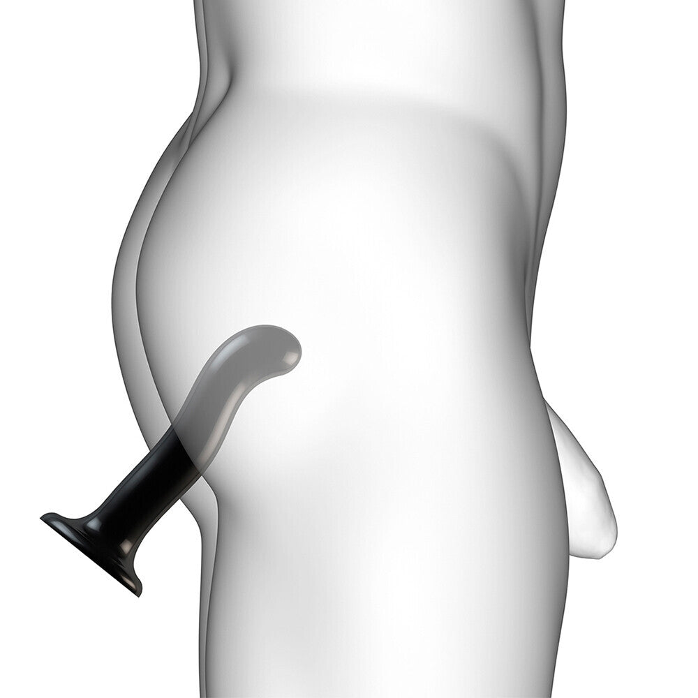 Strap On Me Prostate and G Spot Curved Dildo Medium Black – Explore Enhanced Intimacy | Discreet UK Shipping