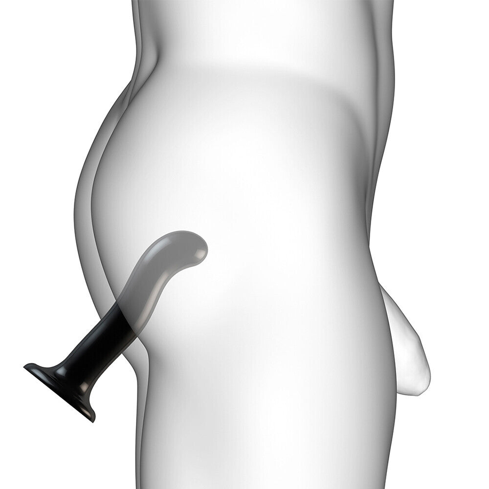 Strap On Me Prostate and G Spot Curved Dildo Large Black – Explore Enhanced Intimacy | Discreet UK Shipping