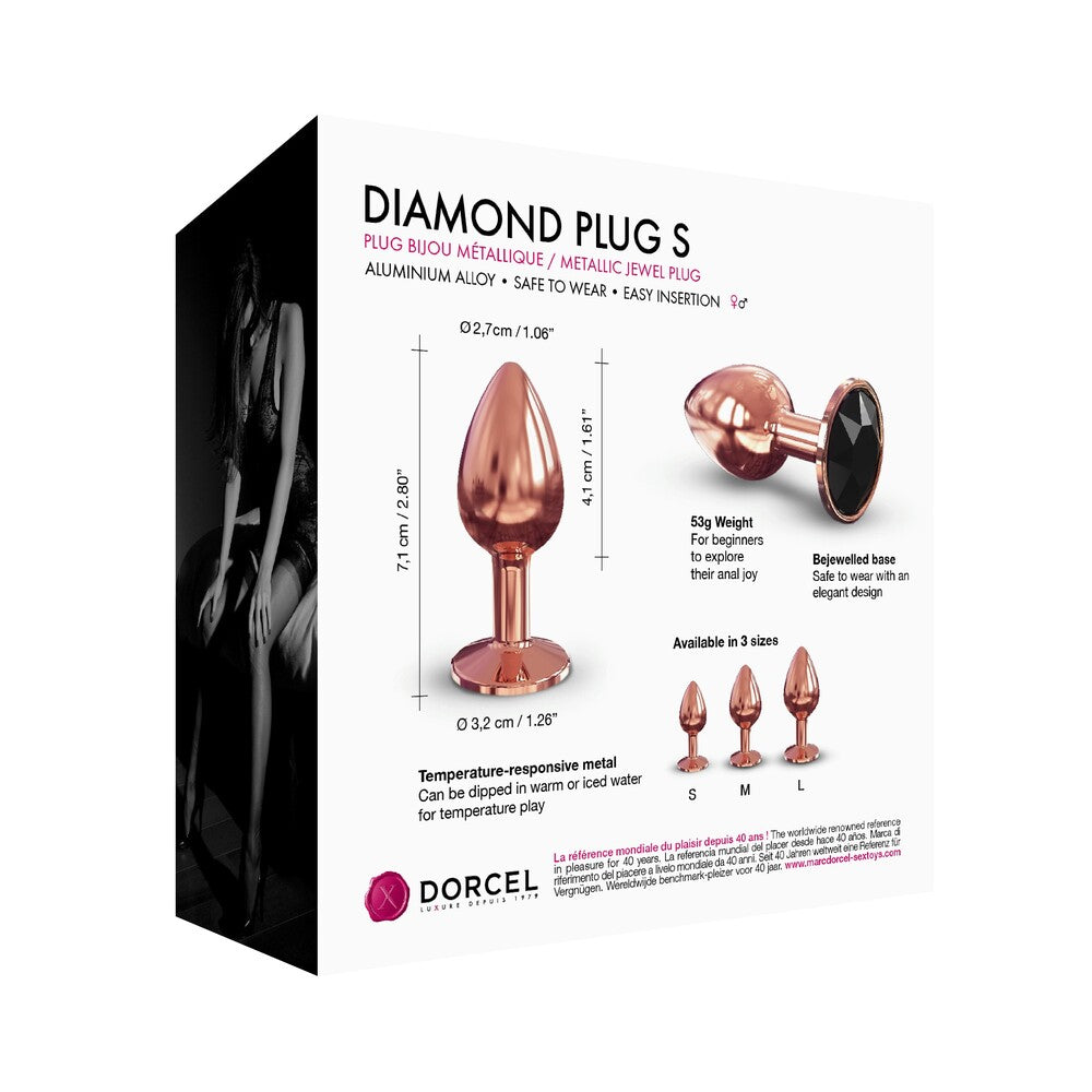 Dorcel Diamond Butt Plug Rose Gold Small – Explore Enhanced Intimacy | Discreet UK Shipping