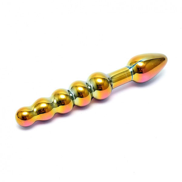 Sensual Multi Coloured Glass Laila Anal Probe – product image for adult pleasure and intimacy