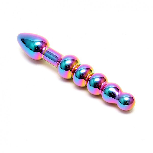 Sensual Multi Coloured Glass Laila Anal Probe – Explore Enhanced Intimacy | Discreet UK Shipping