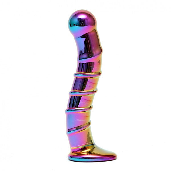 Sensual Multi Coloured Glass Nikita Dildo – Explore Enhanced Intimacy | Discreet UK Shipping