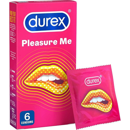 Durex Pleasure Me Ribbed And Dotted Condoms 6 Pack – product image for adult pleasure and intimacy