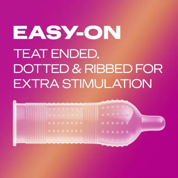 Durex Pleasure Me Ribbed And Dotted Condoms 6 Pack – Explore Enhanced Intimacy | Discreet UK Shipping