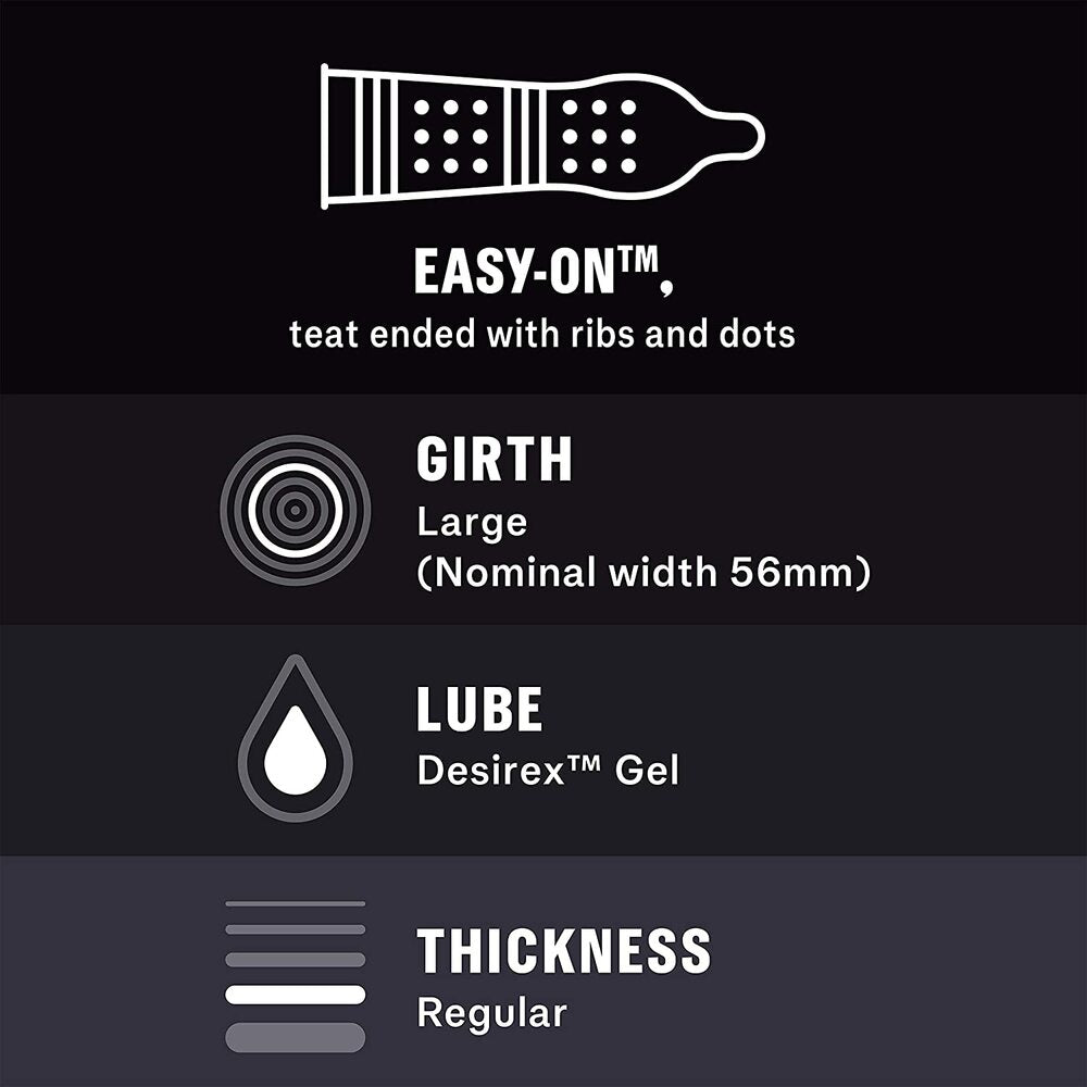 Durex Intense Ribbed And Dotted Condoms 12 Pack – Explore Enhanced Intimacy | Discreet UK Shipping