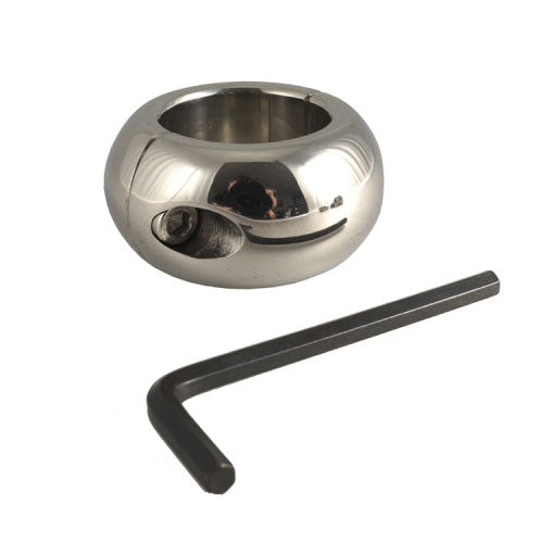 Donut Stainless Steel Ballstretcher 3cm – silicone ring stretcher for enhanced male pleasure