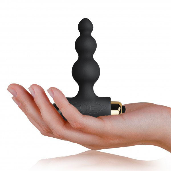 Rocks Off Bubbles Petite Sensations Black Butt Plug – Explore Enhanced Intimacy | Discreet UK Shipping