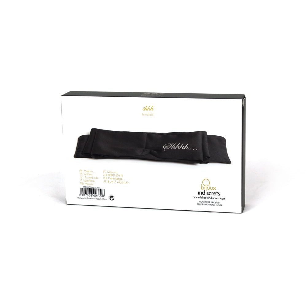 Bijoux Indiscrets Shhh Satin Luxury Blindfold – Explore Enhanced Intimacy | Discreet UK Shipping