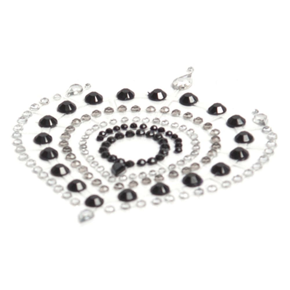 Bijoux Indiscrets Flamboyant Rhinestone Jewellery Black Silver – Explore Enhanced Intimacy | Discreet UK Shipping