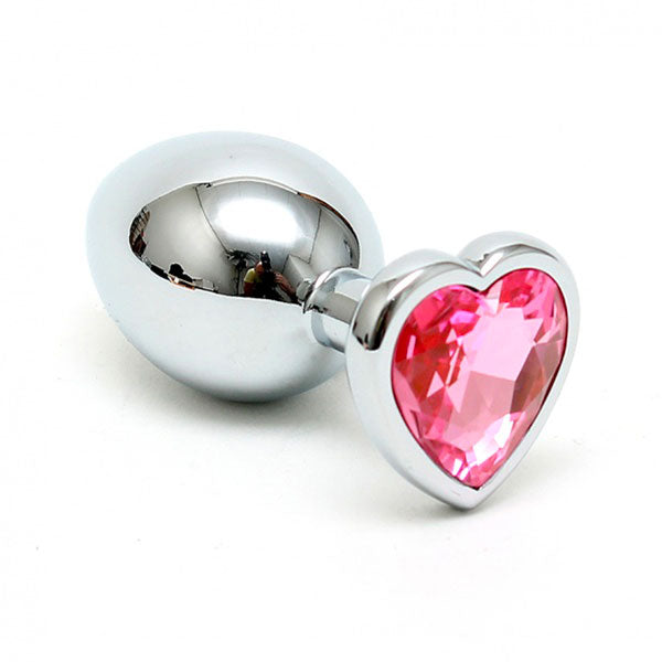 Small Butt Plug With Heart Shaped Crystal – product image for adult pleasure and intimacy