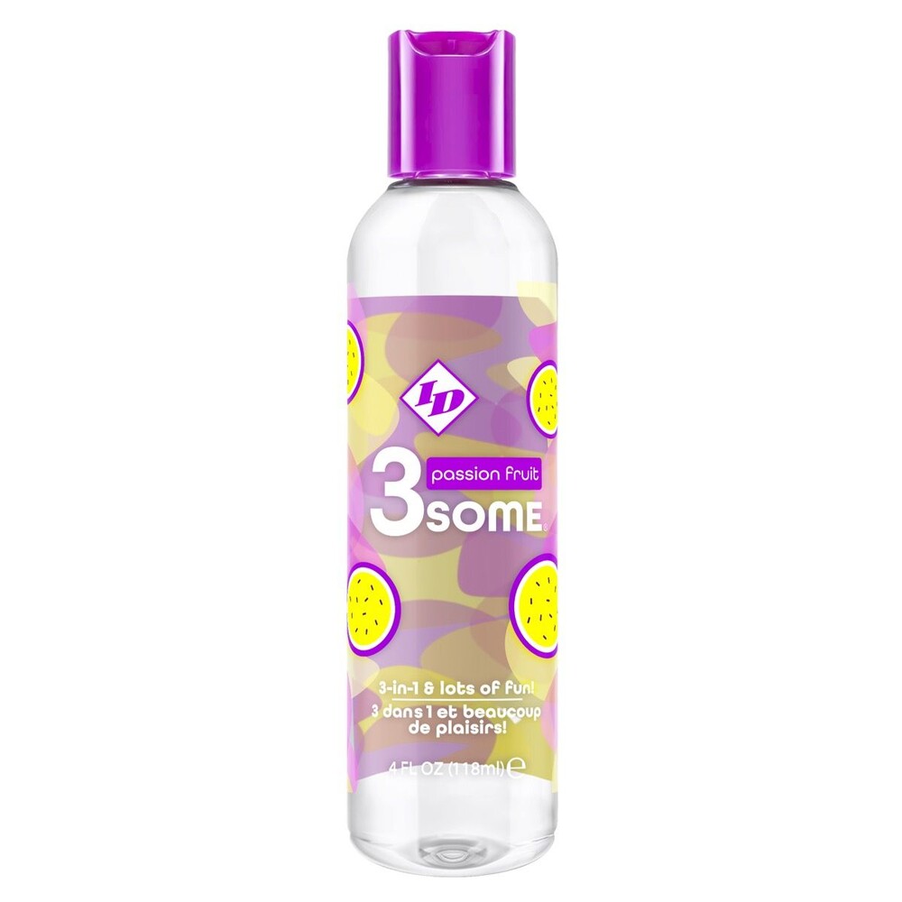 ID 3some Passion Fruit 3 In 1 Lubricant 118ml – product image for adult pleasure and intimacy
