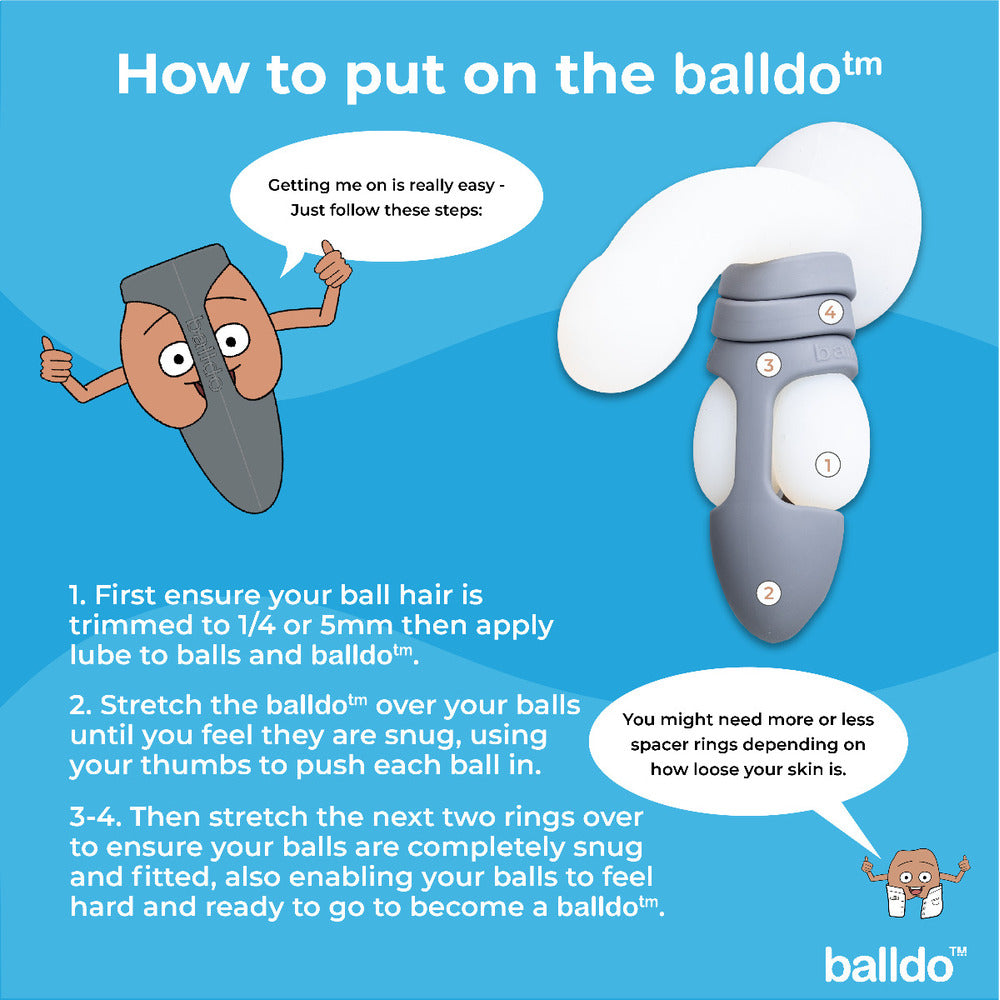 Balldo The Worlds First Ball Dildo Steel Grey – Explore Enhanced Intimacy | Discreet UK Shipping